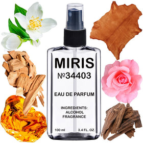 MIRIS Eau de Parfum 100ml front view with floral design