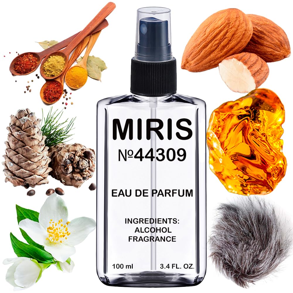 MIRIS Eau de Parfum 100ml front view with floral design