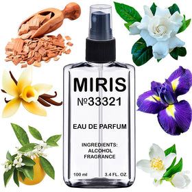 MIRIS Eau de Parfum 100ml front view with floral design
