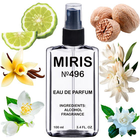 MIRIS Eau de Parfum 100ml front view with floral design