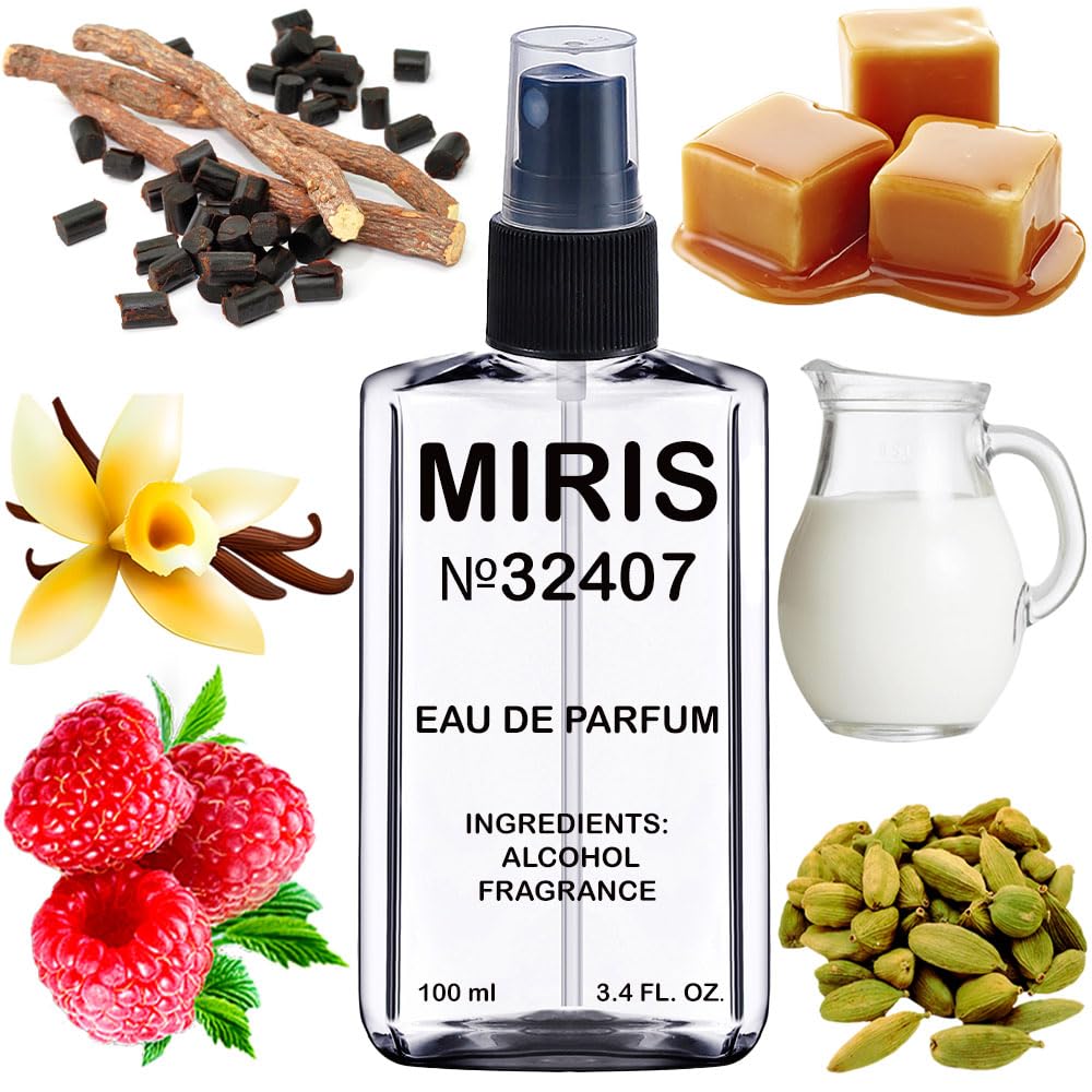 MIRIS Eau de Parfum 100ml front view with floral design