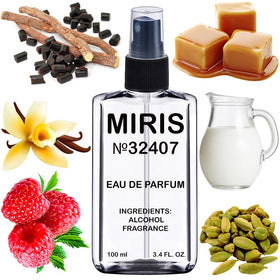 MIRIS Eau de Parfum 100ml front view with floral design