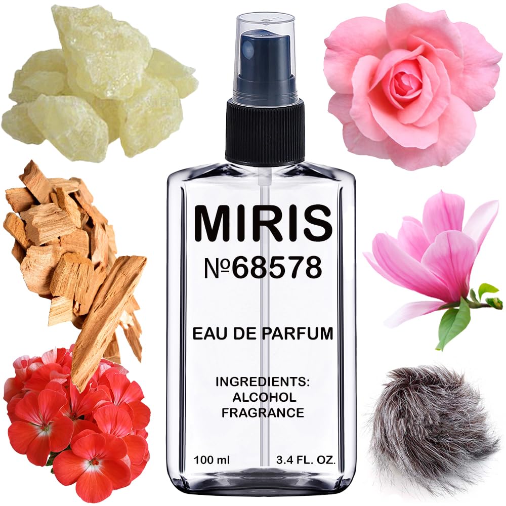 MIRIS Eau de Parfum 100ml front view with floral design