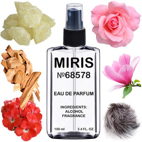 MIRIS Eau de Parfum 100ml front view with floral design