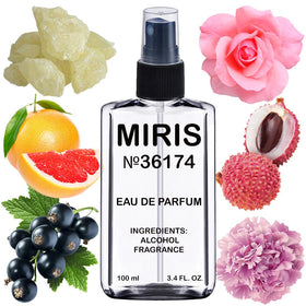MIRIS Eau de Parfum 100ml front view with floral design