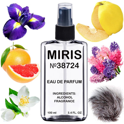 MIRIS Eau de Parfum 100ml front view with floral design