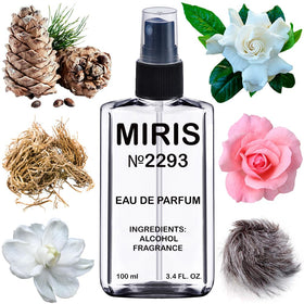 MIRIS Eau de Parfum 100ml front view with floral design