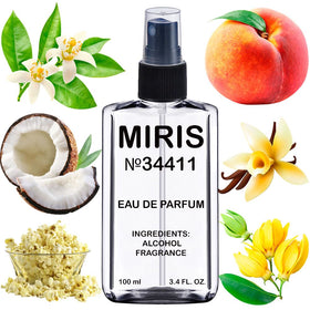 MIRIS Eau de Parfum 100ml front view with floral design