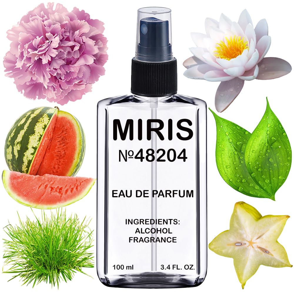 MIRIS Eau de Parfum 100ml front view with floral design