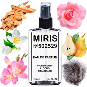 MIRIS Eau de Parfum 100ml front view with floral design