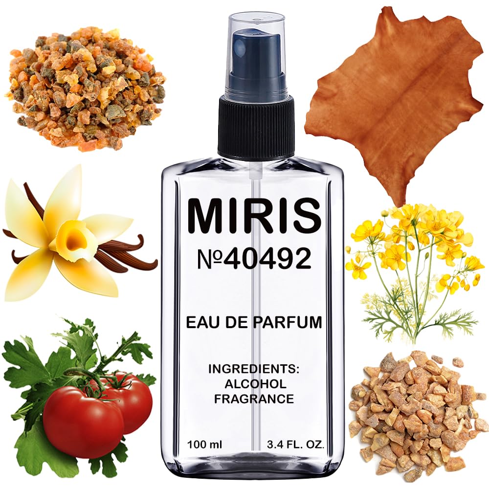 MIRIS Eau de Parfum 100ml front view with Italian leather inspiration