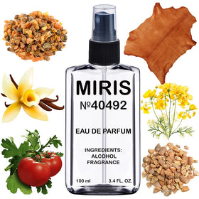 MIRIS Eau de Parfum 100ml front view with Italian leather inspiration