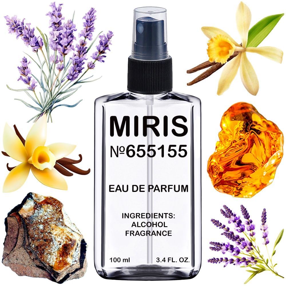 MIRIS Eau de Parfum 100ml front view with lavender and amber notes