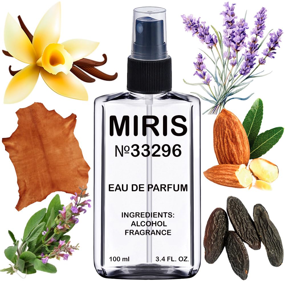MIRIS Eau de Parfum 100ml front view with leather scent notes