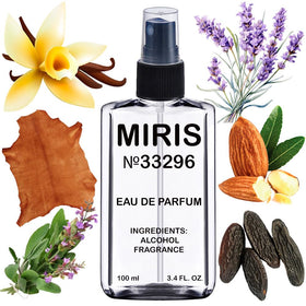 MIRIS Eau de Parfum 100ml front view with leather scent notes