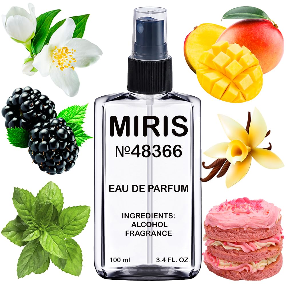 MIRIS Eau de Parfum 100ml front view with mango-inspired design