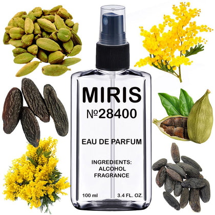 MIRIS Eau de Parfum 3.4 Fl Oz bottle front view with floral design