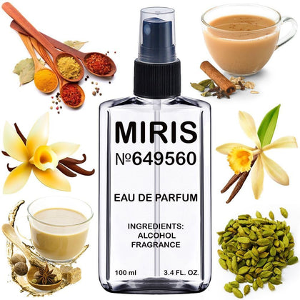 MIRIS Eau de Parfum 3.4 Fl Oz bottle front view with spiced vanilla scent
