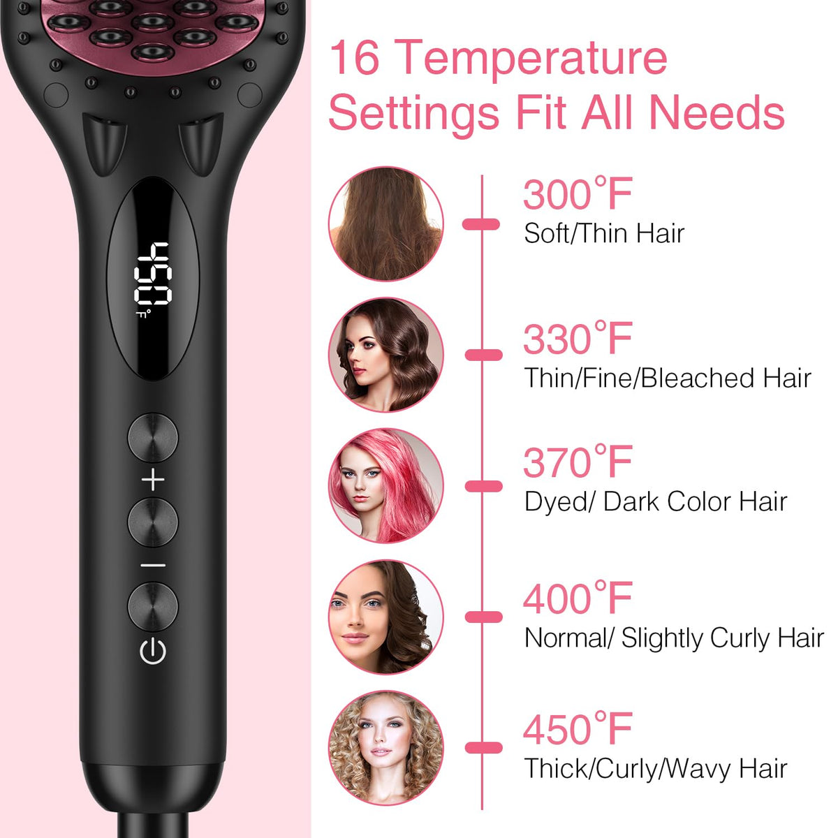 MiroPure hair straightener brush packaging