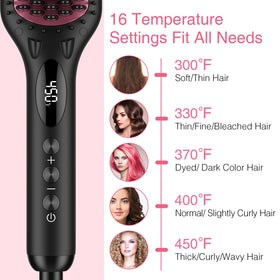 MiroPure hair straightener brush packaging