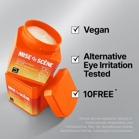 Mise En Scene hair mask alongside other hair care products