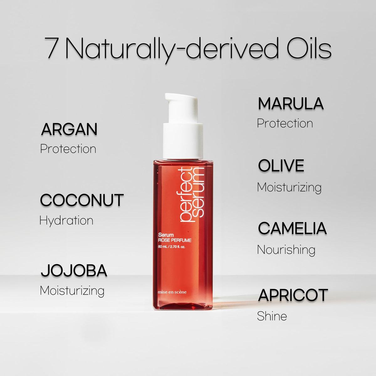Mise En Scene Perfect Rose Perfume Serum texture on hand
