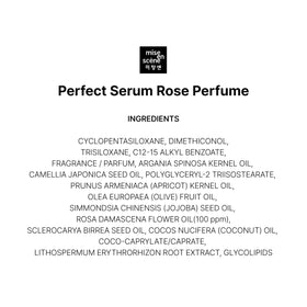 Mise En Scene Perfect Rose Perfume Serum with styling tools