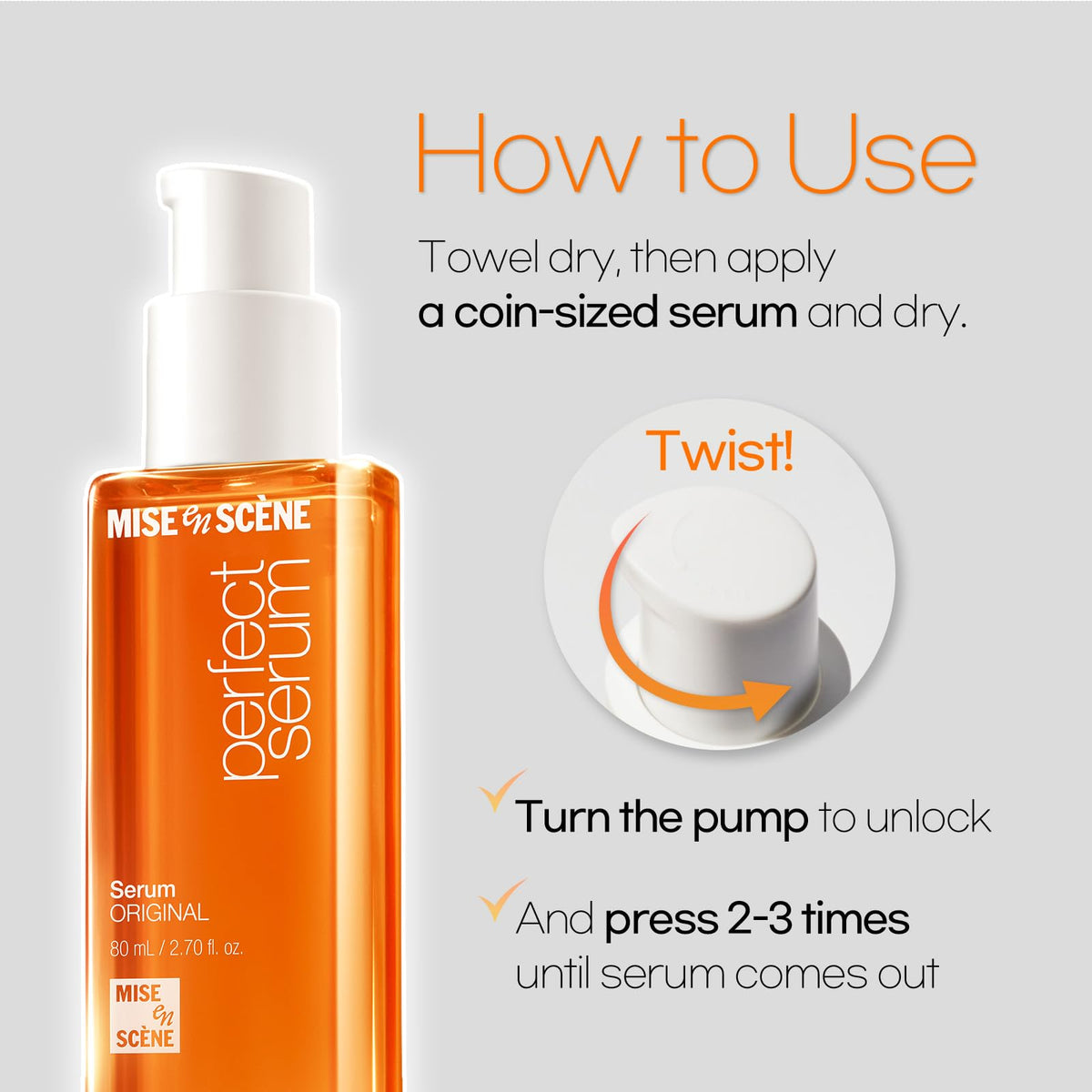 Mise En Scene Perfect Serum Original bottle with cap