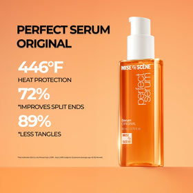 Mise En Scene Perfect Serum Original on a vanity