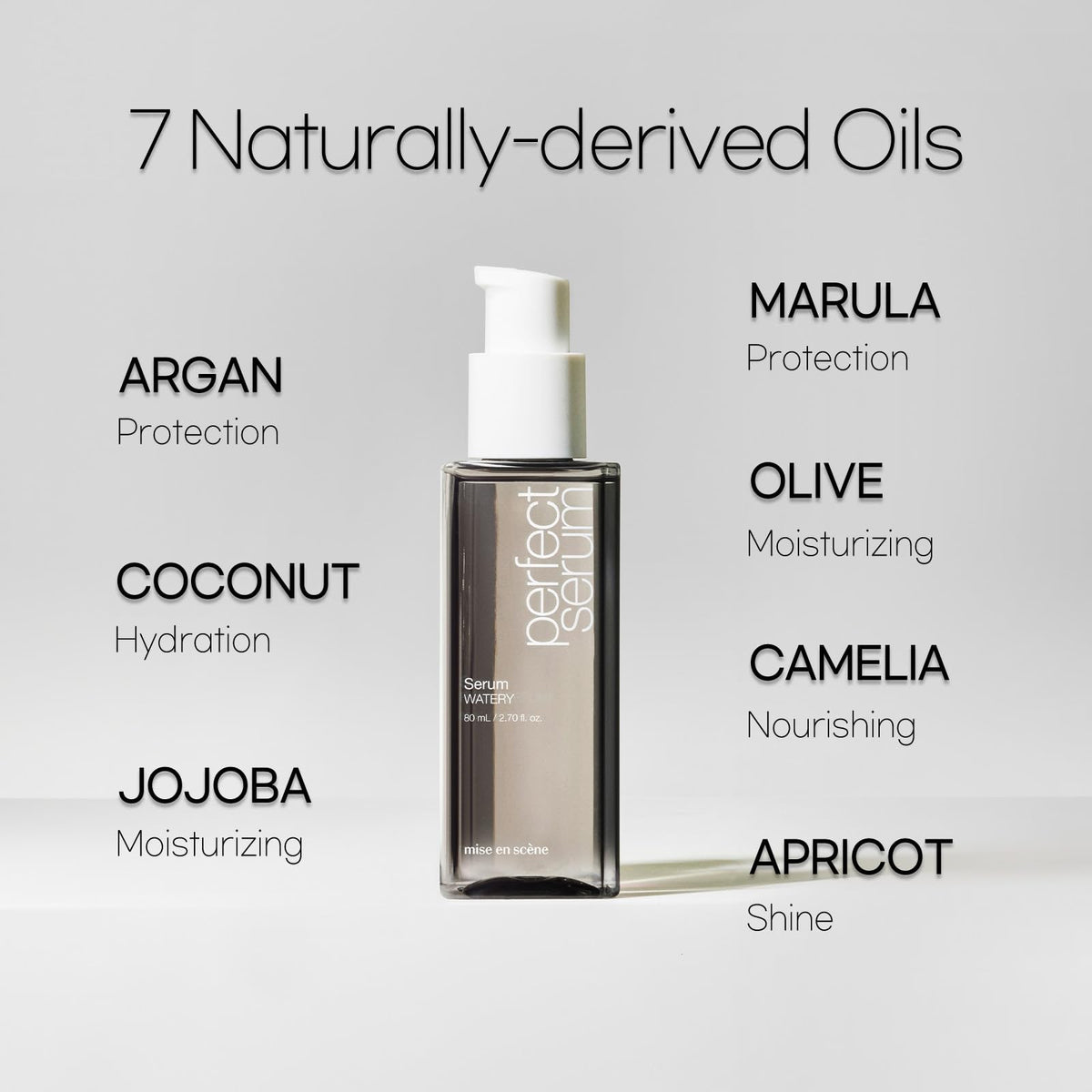 Mise En Scene Perfect Serum Watery Hair Oil with citrus fruits