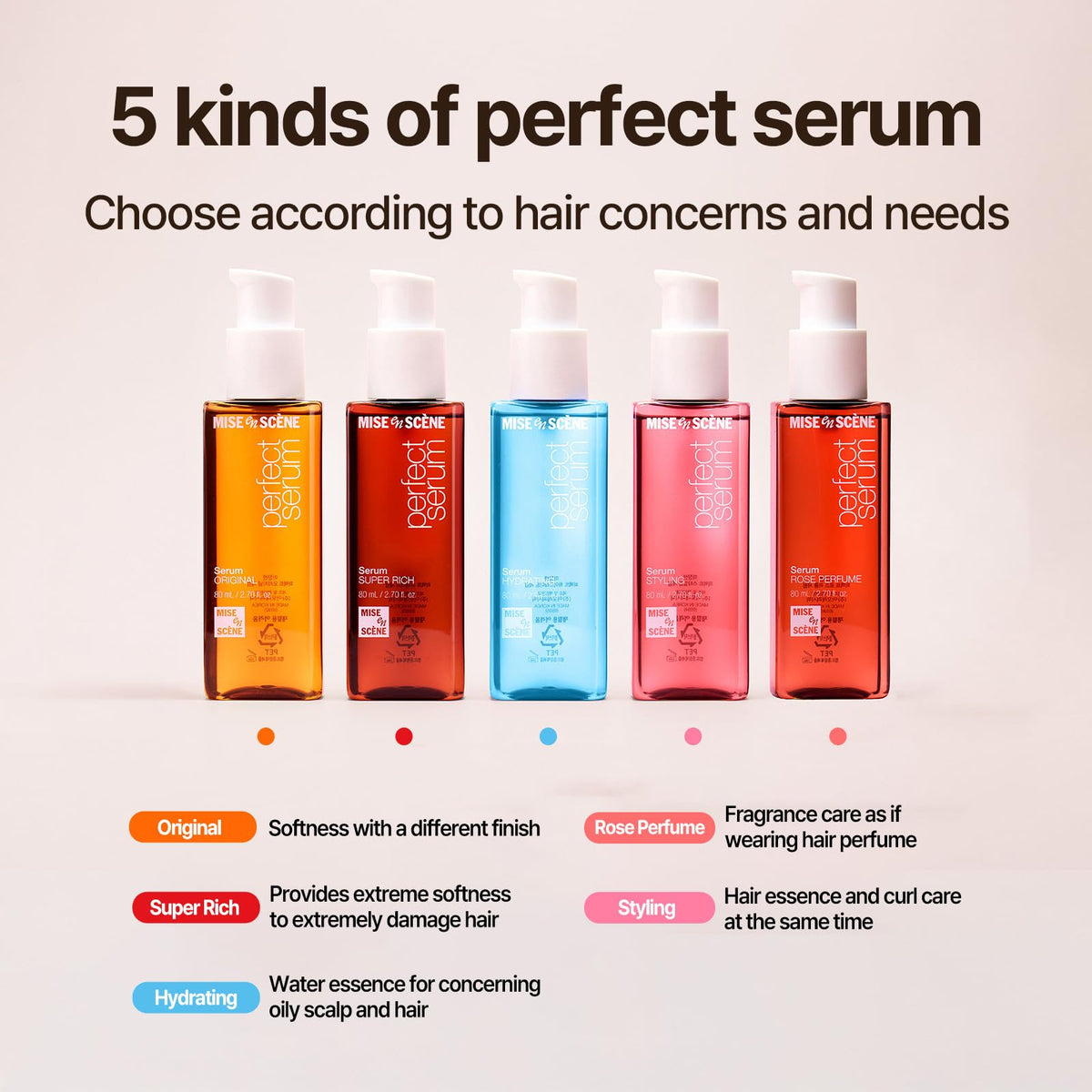 Mise En Scene Perfect Super Rich Serum packaging detail