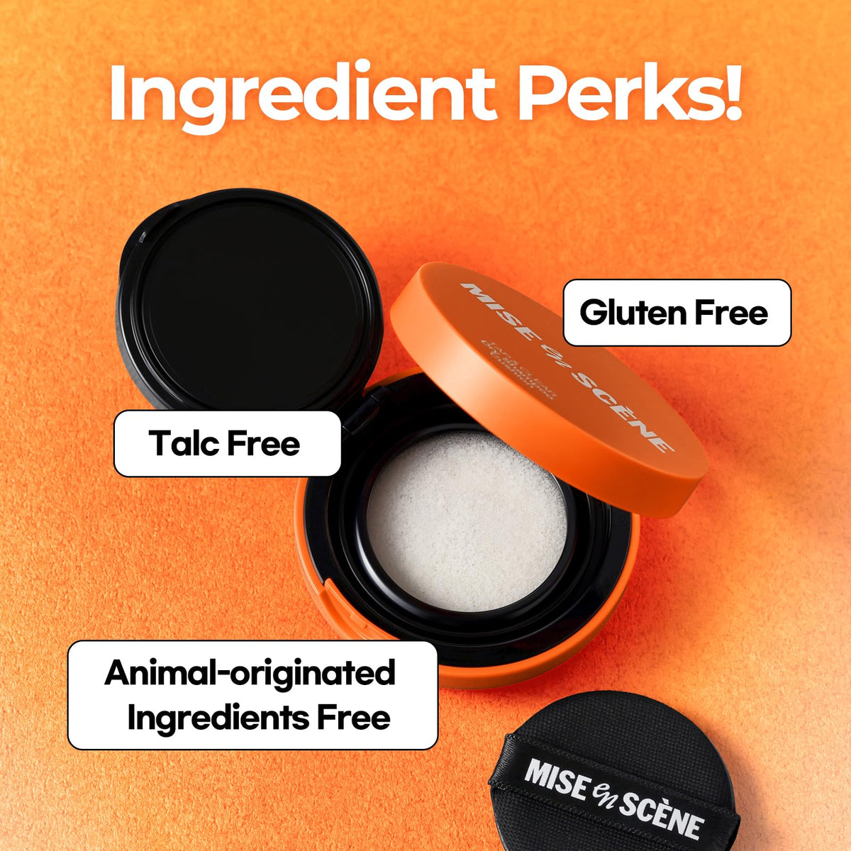 Mise En Scene Tap and Clear Dry Shampoo Cushion with hair styling products