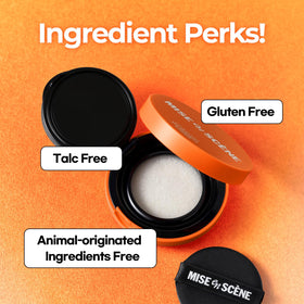 Mise En Scene Tap and Clear Dry Shampoo Cushion with hair styling products