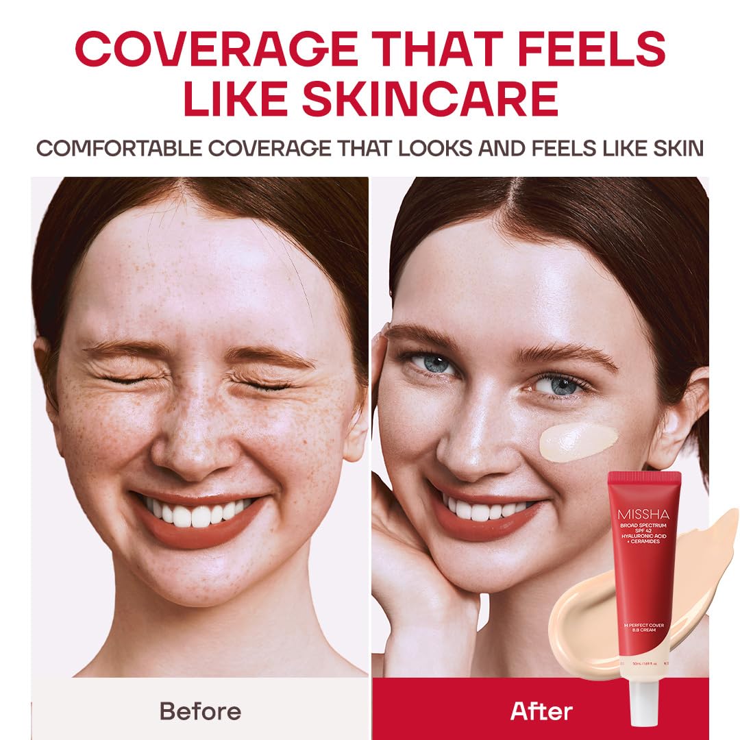 MISSHA M Perfect Cover BB Cream No.13 Bright Beige shade selection