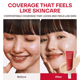 MISSHA M Perfect Cover BB Cream No.21 Light Beige with makeup tools