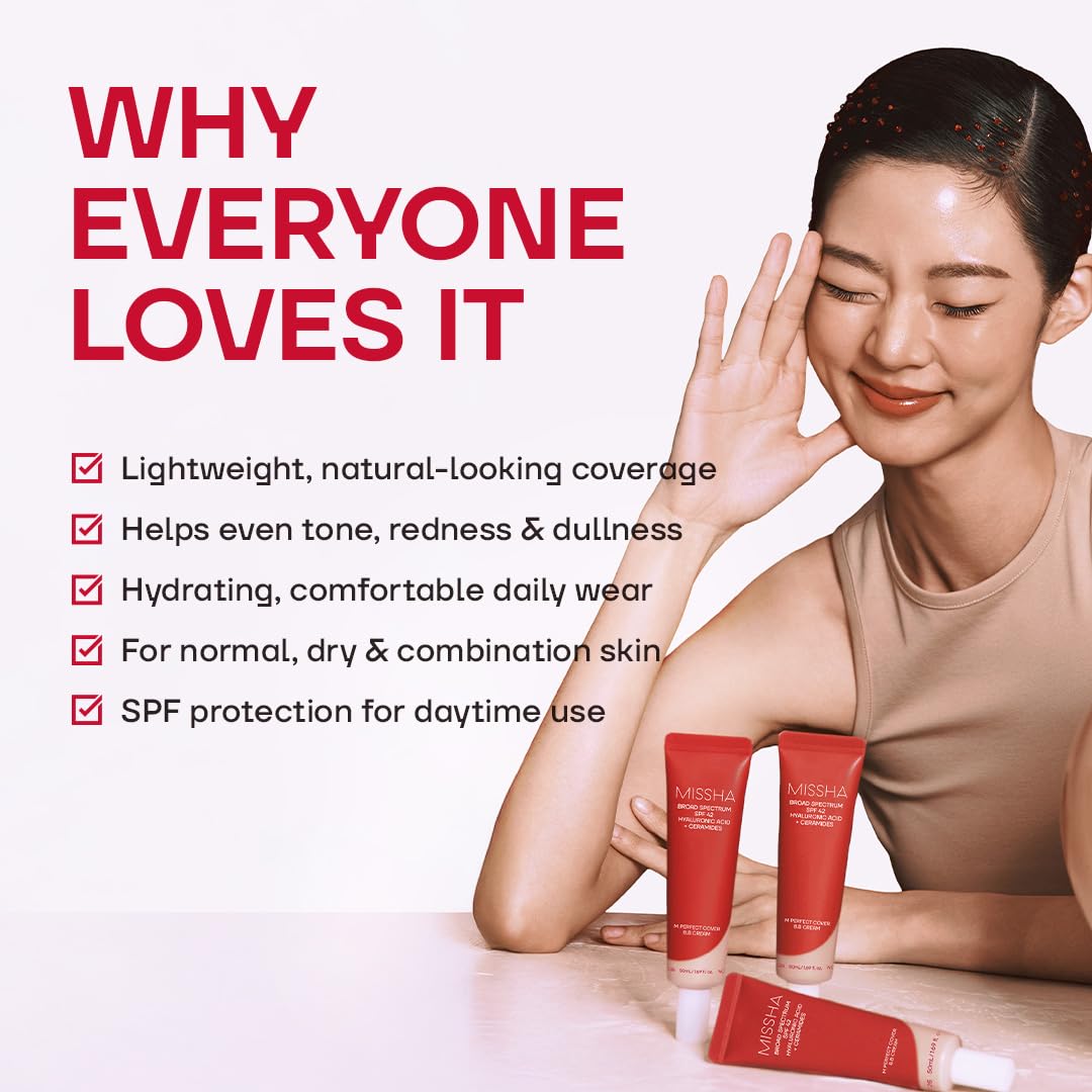 MISSHA M Perfect Cover BB Cream No.33 Tan application on skin