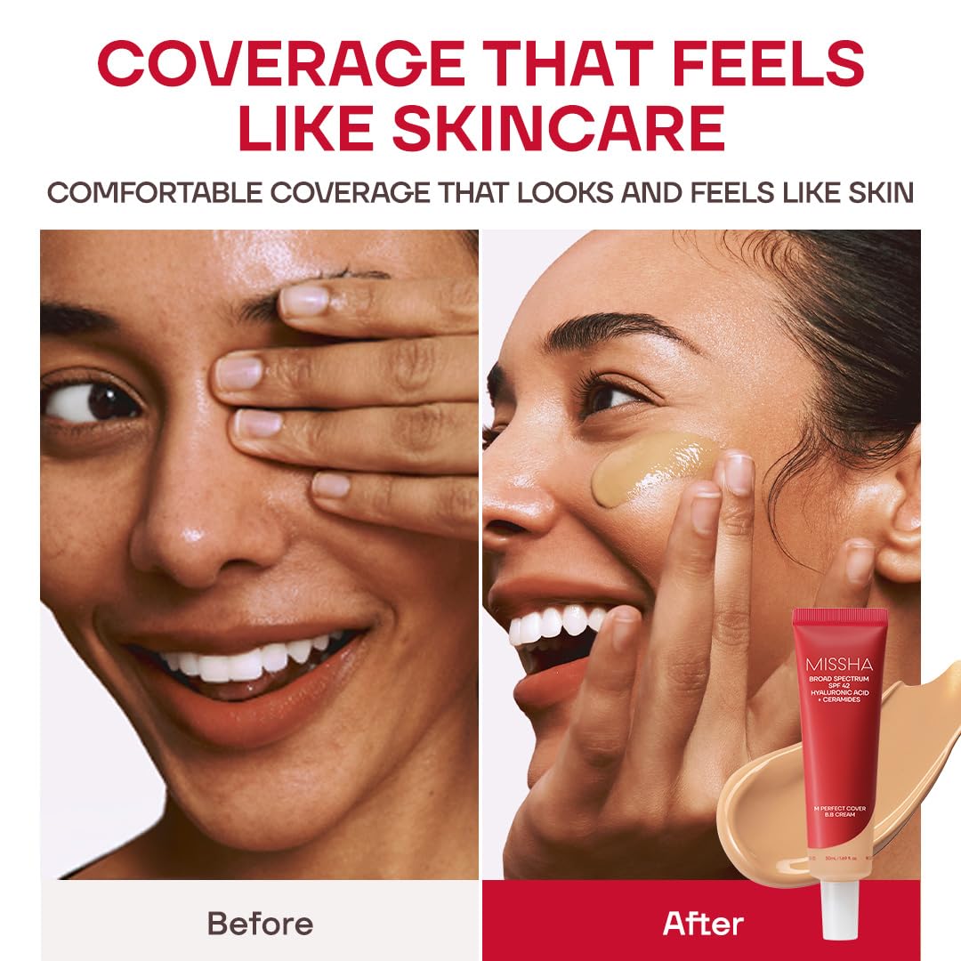MISSHA M Perfect Cover BB Cream No.33 Tan on a vanity