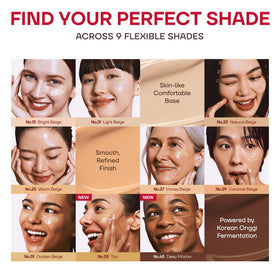MISSHA M Perfect Cover BB Cream No.45 Deep Mocha with makeup brush