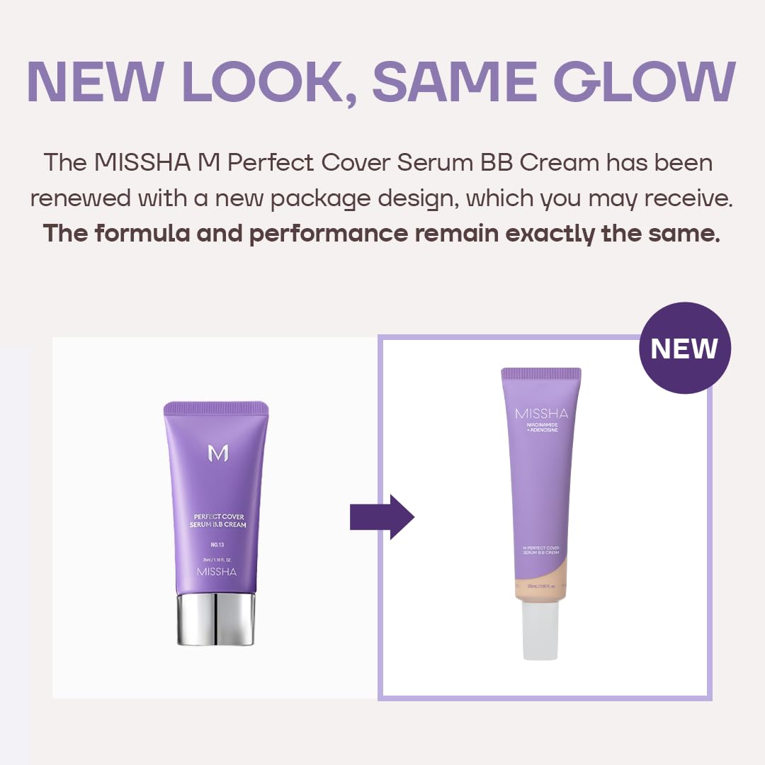 MISSHA M Perfect Cover Serum BB Cream No.45 Deep Mocha packaging