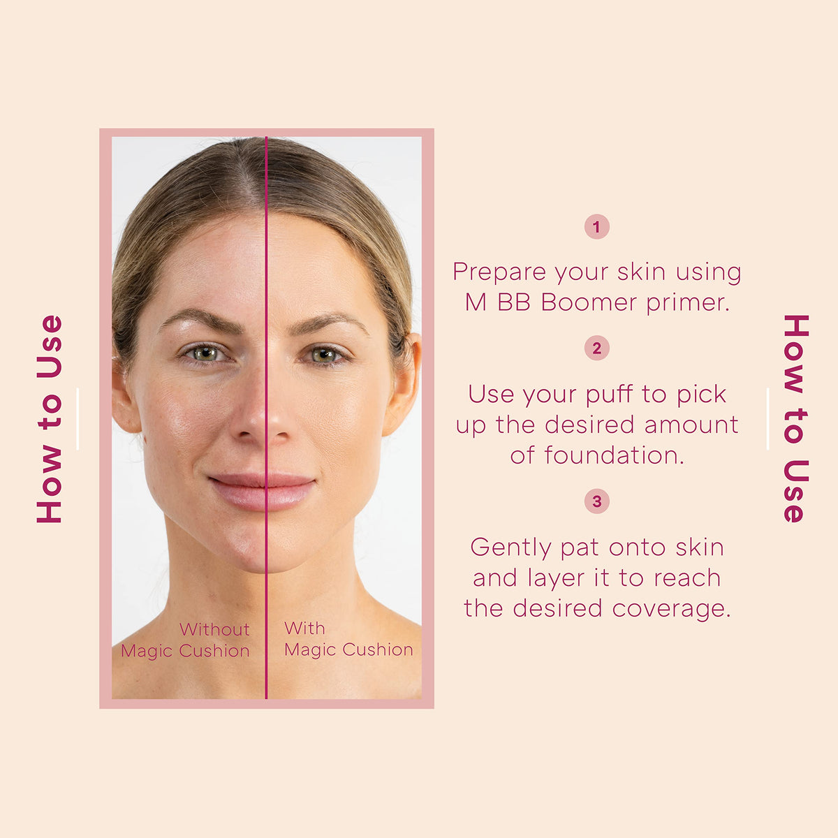 MISSHA Magic Cushion Foundation No.23 Natural Beige texture swatch
