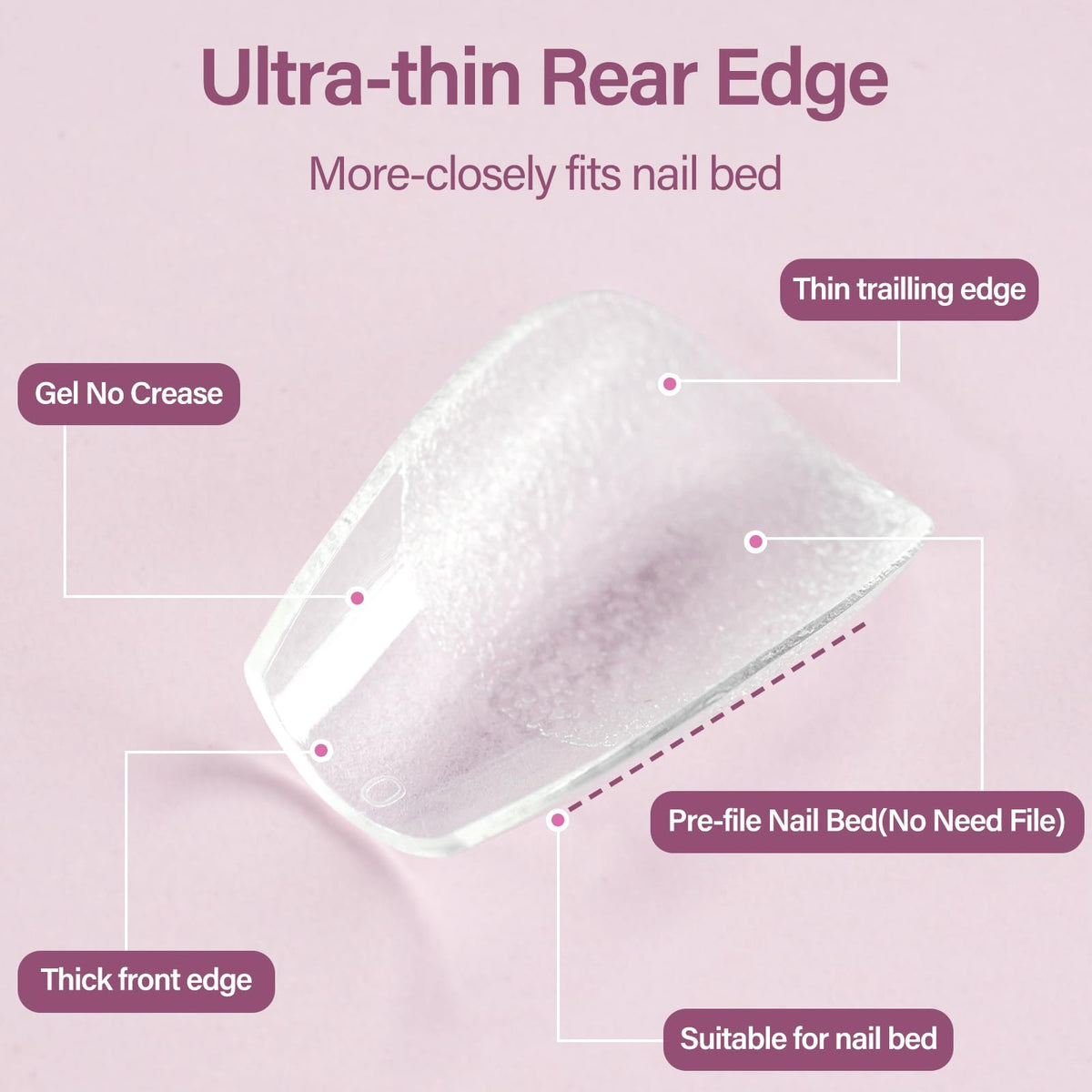 Misssix nail file included in the nail tips kit