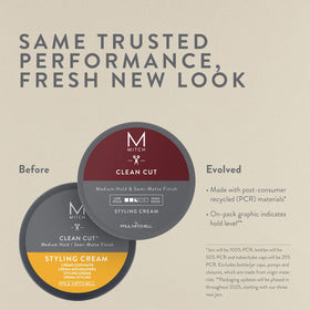 MITCH Clean Cut Styling Cream side view, showing texture