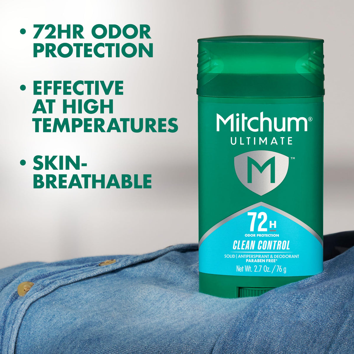 Mitchum 72H Odor Protection Antiperspirant Deodorant back view