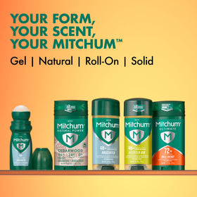 Mitchum 72H Odor Protection Antiperspirant Deodorant Bold Energy close-up of stick