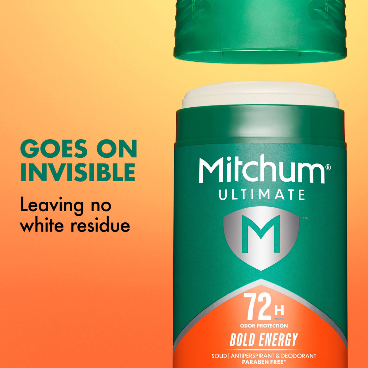 Mitchum 72H Odor Protection Antiperspirant Deodorant Bold Energy packaging