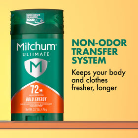 Mitchum 72H Odor Protection Antiperspirant Deodorant Bold Energy side view