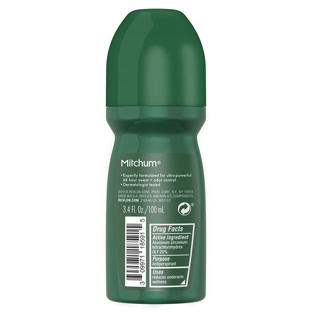 Mitchum Anti-Perspirant Roll-On application on skin