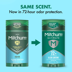 Mitchum Antiperspirant Deodorant application on skin