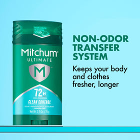 Mitchum Antiperspirant Deodorant side view showing stick format
