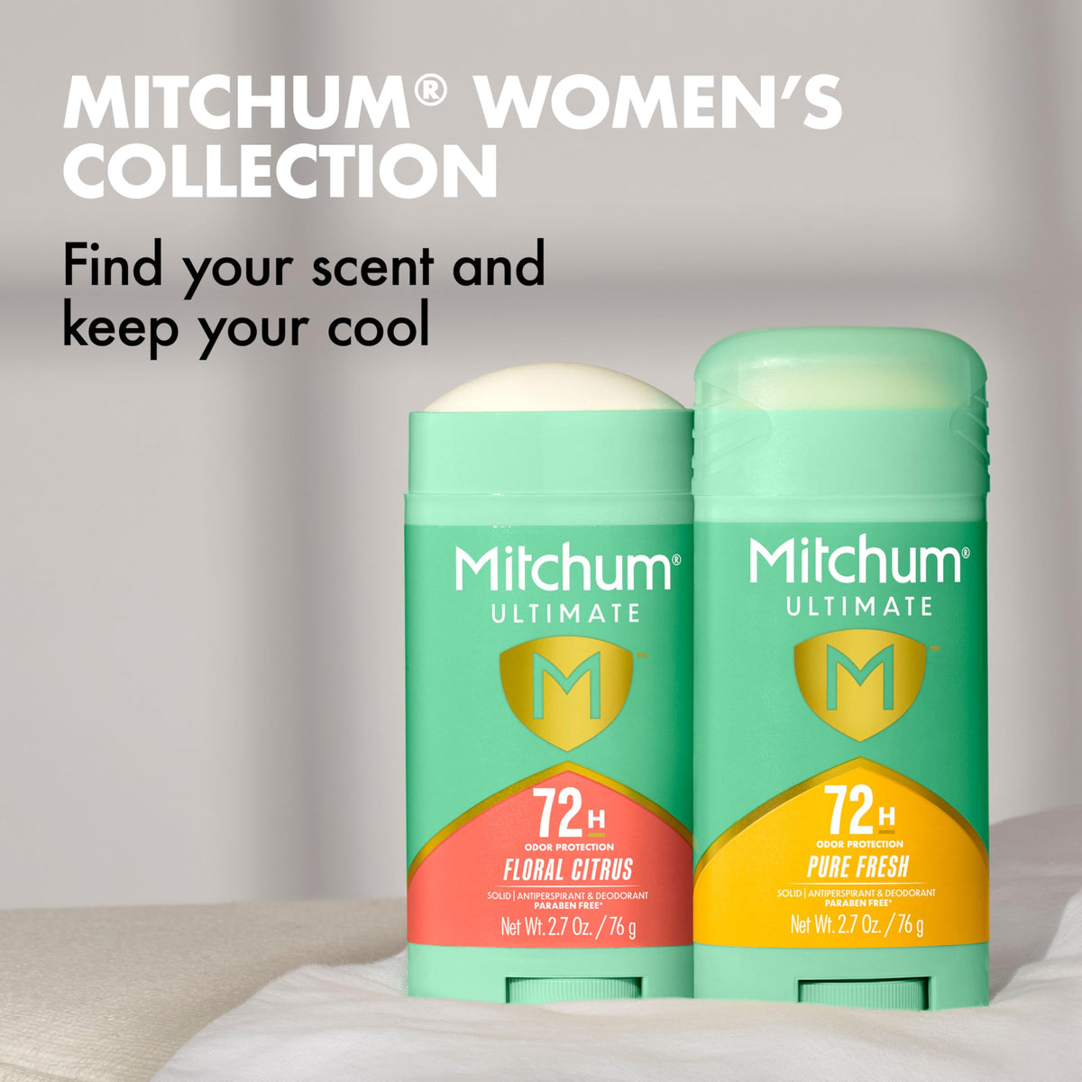 Mitchum Women Antiperspirant Deodorant application on skin